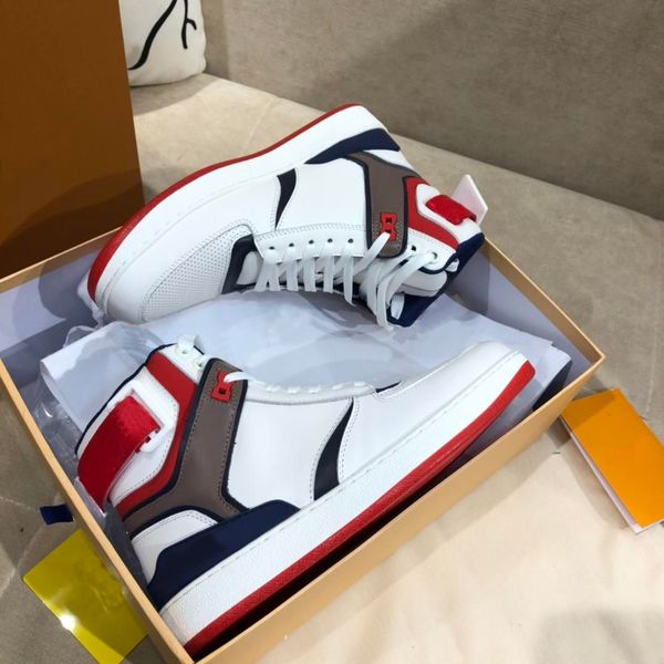 2023 Designer Luxury Casual Shoes 2019ss Colorful Low-top High-top Leathers Sneakers Mujer Hombre Sneaker Piel de cordero Piel de becerro Lady White Shoe Estilo retro Tamaño 35-44