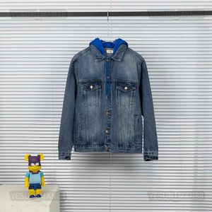 2023 Designer Luxury Celins Classic Hoodie Jacket Top Autumn and Winter Heren en dames Casual denim capuchon Coate mode dames denim jas