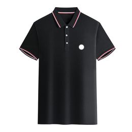 2023 Designer Hommes Polos Monclair Chemises classiques Hommes Femmes Polos de luxe Casual Mens T-shirt Snake Bee Lettre Imprimer Broderie Mode High Street Man Tee S-5XL