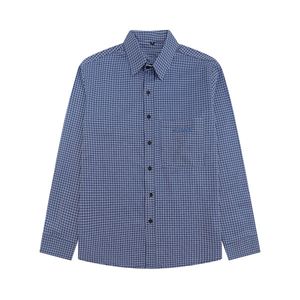 2023 Camisa de hombre de diseñador Camisa de manga larga Bordado Antiarrugas Moda Negocios Casual Ropa de hombre W10