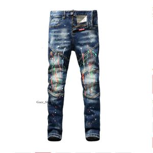 2023 Designer Hommes Amires Jeans Hip-Hop Mode Zipper Trou Wash Jean Pantalon Rétro Torn Fold Couture Hommes Designer Jeans pour Hommes Denim 604
