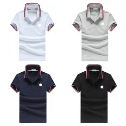 2023 Diseñador para hombre Polos básicos de negocios Camiseta moda Francia marca Camisetas para hombre brazaletes bordados carta Insignias polo camisa pantalones cortos Moda deportiva