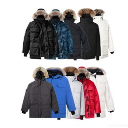 2023 Designer Mens Down Parka Veste d'hiver Femmes Down Parka Marque de mode en plein air à capuche en plein air chaud Down Jacket Taille XS-5XL