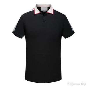2023 Designer Mens Chemise Designer Stripe Polo T-shirts Serpent Polos Bee Floral Broderie Mens High Street Fashion Horse Polo263b