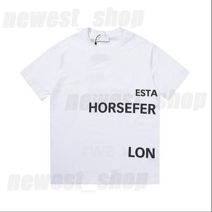 2023 Designer Mens T-shirt T-shirt de luxe classique printemps été cercle lettre classique Londres Angleterre noir blanc t-shirts simple Ca226z