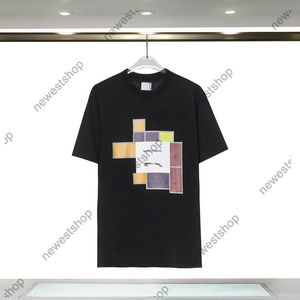 2023 Designer Hommes T-shirts Été Paris LONDRES ANGLETERRE T-shirts Porter avec Street T-shirt Femmes Luxurys Color Block Impression Tshir283n