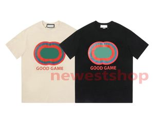 2023 Designer Mens T Shirts Summer T -shirt Luxe Circle Classic Letter Print T -shirts eenvoudige kleding mannen Casual Good Game Cotton 1049660