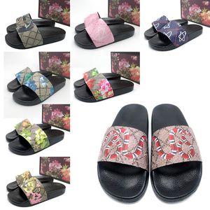 Originele Mode Slippers Heren Dames Slippers Zomer Strand Sandaal Glijbaan Plat Platform Dame Home Designer Schoenen Slippers Sandalen Gestreept Causaal Slipper Maat EUR36-45