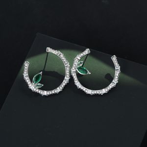 2023 Designer Nouveau C-Lettre S925 Boucles d'oreilles en argent Micro Set Zircon Marque de luxe Boucles d'oreilles Charme Femme Boucles d'oreilles haut de gamme Bijoux de fête de mariage Accessoires Cadeau