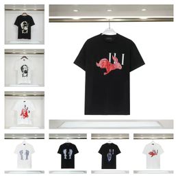 Designer T-shirt T-shirts de luxe Imprimer Palms T-shirts Hommes Femmes Angle Manches courtes Casual Streetwear Tops Vêtements Vêtements Taille européenne S-XXXL