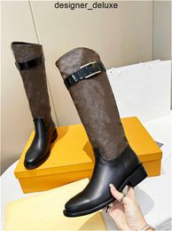 2023 Designer Paris Territoire Plat High Ranger Boots emblémans de marque de marque Boolouisslies Luis Louies Louiselies Vuttonlies VIUTONLIES Vittonlies Vuttionnellement