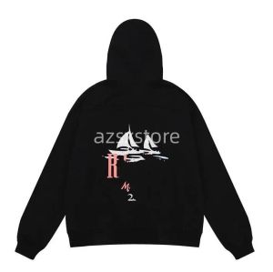 2023 Designer Rhuds Hoodie Mens Hoodie Rhudss Hoody Sweetshirt Felpa Uomo Niche Brand de mode Sudadera Automne hivern