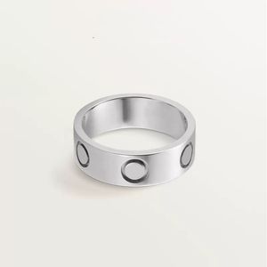2023 designer ring titanium staal bruiloft liefde ring voor mannen vrouw sieraden paar geschenken plated rose goud zilveren ringen diamant beroemde zb010