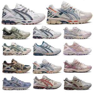 2023 Designer Loopschoenen gel kahana8 Lage Top Retro Atletische Heren Dames Trainers Buitensporten Sneakers Obsidiaan Grijs Crème Witte Ivy Outdoor Trail Sneakers 701es