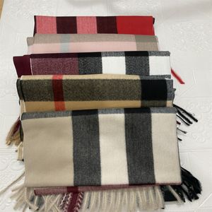 2023 Designer sjaals klassieke mode sjaals damesmerk sjaals 100% winter dames kasjmier sjaalproducten grote geruite sjaals aaa101