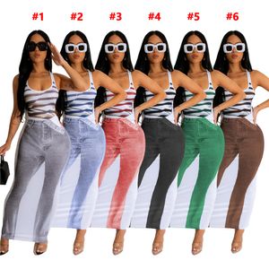 2023 Designer sexy jurken zomer dames mouwloze bodycon jurk casual gestreepte print lange zomerjurk y2k streetwear bulk item groothandel kleding 9894