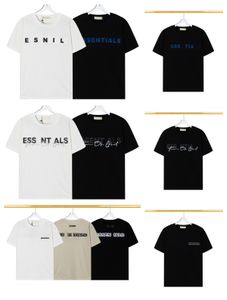 2023 Designer Shirts Essent T-shirt Straat Casual Essentail T-shirt Losse Heren Dames Zomer Luxe Shorts Essent T-shirts Borst Print Tops Tees Essentiel T-shirt