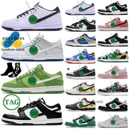 2023 Designer Chaussures Panda Rose Équipe Vert Blanc Noir Baskets Georgetown Sail Coast Lows Unc Strangelove Chicago Gai Hommes Femmes Baskets taille 13