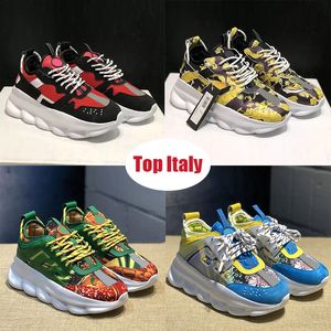 2023 Zapatos de diseñador Top Italia Reacción en cadena triple negro blanco multicolor ante rojo azul amarillo fluo bronceado reflectante altura lujo moda mujeres para hombre traiers