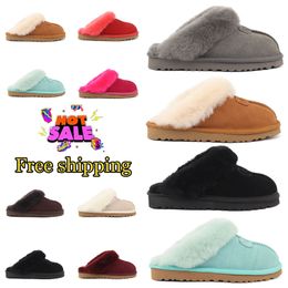 2023 Designer Slippers Australië Dames Winter Warme laarsjes Meisje Klassieke Snowboot Pluche Enkel Korte Mini Bont Zwart Roze Tasman Dames Slipper Sport Trainers 35-43