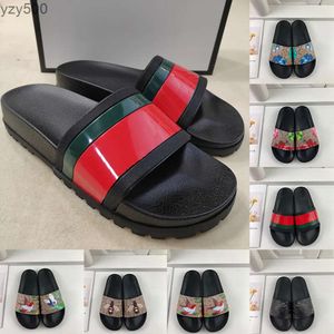 Gucci Guccie GG Вы 2023 Pantoufles de créateurs pour hommes femmes mode classique plat été chaussures de plage homme éraflures en cuir caoutchouc fleur florale tigre diapositives