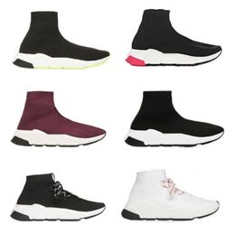 2023 Designer Sock Boots Runner Knit Socks 1.0 Lopers schoenen Casual Dames Men Platform Sneakers Stretch Black White Graffiti Dark Navy Trainers Sports Sneaker No17A
