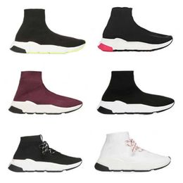 2023 Designer Sock Boots Runner Knit Chaussettes 1.0 Runners Chaussures Casual Femmes Hommes Plate-forme Baskets Stretch Noir Blanc Graffiti Dark Navy Baskets Sports Sneaker NO17A