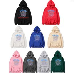 2023 Diseñador Sp5der Sudadera con capucha Moda Hombres Web Mujeres Abrigo suelto Sudaderas con capucha Spider 555 Imprimir con capucha para 9JF4