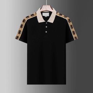 2024 designer streep poloshirt t-shirts snake polo's bee bloemenFull body letters heren High street fashion paardenpolo luxe T-shirt #8866