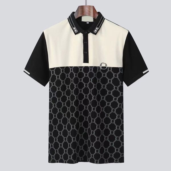 2023 diseñador raya polo camisa camisetas serpiente polos abeja floral para hombre High street moda caballo polo lujo camiseta # 8568