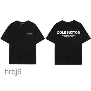 2023 Designer Summer Cole Buxton Mens T-shirts Streetwear Letter Gedrukte Casual mode Korte mouw Men Women rond nek T-shirt Europees maat S-2XL 04OG