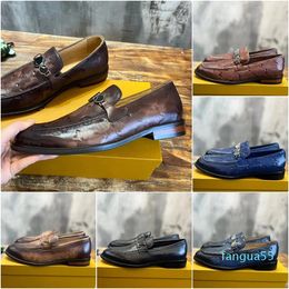 2023-Designer Zomer Heren Loafers Mode Formele Kleding Major Loafers Koe lederen luxe Hoge kwaliteit Mode Loafers Maat 38-45
