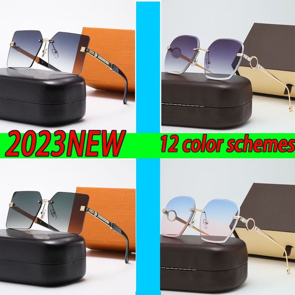 2023 lunettes de soleil design lunettes de soleil carrées de luxe de haute qualité porter des lunettes de mode de célébrités en ligne confortables