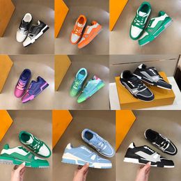 2023 Designer TPU Outsole Heren Casual schoenen Sneakers Witte Natural Green Green Green Cream Zwarte Bourgundy Purple Heren Coach Sneakers #54