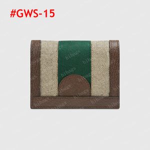 2023 Portefeuille de concepteur portefeuille LETTH Purse portefeuille zippy Lady Fold Letters Beige Cuir avec boîte # GWS-15