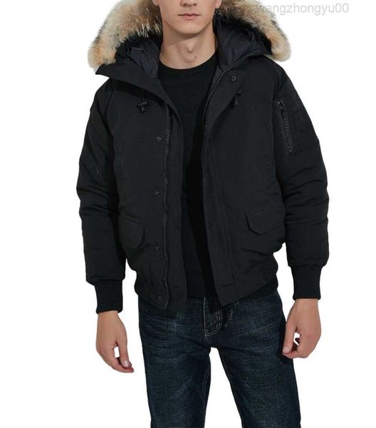 2023 Designer hiver loisirs de plein air sports doudoune blanc canard coupe-vent Parker long col en cuir casquette chaude vraie fourrure de loup élégant bombardier vestes aventure manteau