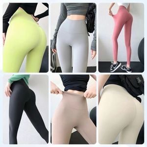 2023 Designer Womens Align Leggings Top Yoga Shorts Knee Longueur Femmes Gym Legging High Pant Elastic Fitness Lady Outdoor Sport
