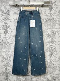 2023 Designer Dames jeans vrouwelijke retro designer jeans damesjasjack vrouwelijk Milaan runway ontwerper jurk casual lange mouwen top kledingpak b12