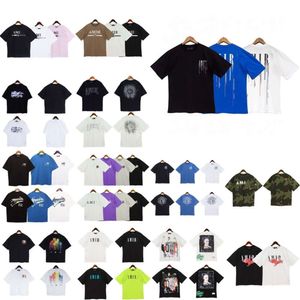 Diseñador de camisetas para hombre Versión alta Ropa de letra de manga corta Hip-hop Hip-hop suelto de verano redondo más reciente moda