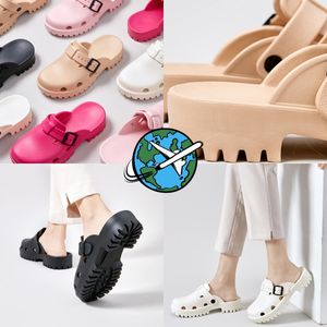 2023 Designer dames woody sandalen pluizige platte muilezelglijbanen beige wit zwart roze kant belettering canvas fuzzy pantoffels zomer thuis schoenen dames sandalen 36-41