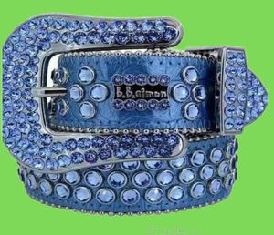 2023 DesignerBelt Simon Belts For Men Women Glanzende diamantgordel zwart op zwart be wit multolour met bling steentjes als cadeau missseller1363899