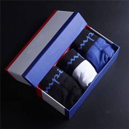 2023 Diseñadores de marca para hombre Boxer hombres calzoncillos breve para hombre calzoncillos ropa interior sexy boxeadores masculinos ropa interior de algodón pantalones cortos 3 piezas vienen con caja