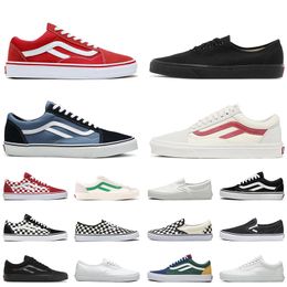Vans Old Skool Shoe Designer Leisure Skateboarding Shoes Black And White Mens Running Shoes【code ：L】Womens Fashion Outdoor Flat Shoes
