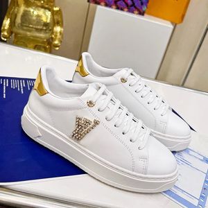 2023 Zapatos de diseñador Mujer Tiempo de espera Zapatos casuales Zapatos de baloncesto Moda de lujo Viajes Cuero Moda Dama Cuero de becerro Letras planas Zapatos de plataforma con caja