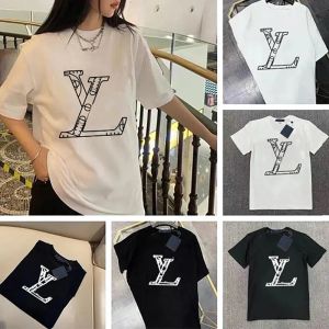 2023 Ontwerpers T-shirt Luxe Dames Heren T-shirts Zomer T-shirt Mode Brief Afdrukken Korte Mouw Dame Tees Casual Kleding Tops kleding S-5XL