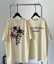 2023 Devil Chateau T -shirt Marmont Flower Clothing Homme T Shirts Men Women Designer High Street Print TEE Top7588290
