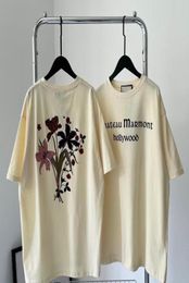 2023 Devil Chateau T-shirt Marmont Flower Clothing Homme T-Shirts Men Women Designer High Street Print Tee Top4050157