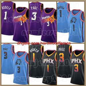 2023 Devin Booker Chris Paul DeAndre Ayton Basketball Maillots 0 1 22 Rétro Charles Barkley Steve Nash Hommes 34 13 New City White Mesh Shirt