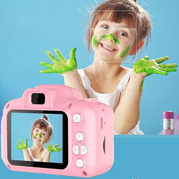 2023 cámara de película digital para niños Mini SLR Linda cámara de 2MP juguetes de dibujos animados para regalo de Navidad pantalla de 2,0 pulgadas Navidad