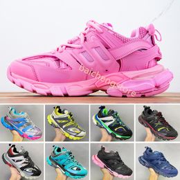 2023 Dirty Dad Shoes Triple S Track Trainers Nueva moda Clunky Hombres y mujeres Diseñador Negro Naranja Ladies Walking Paris Zapato L5